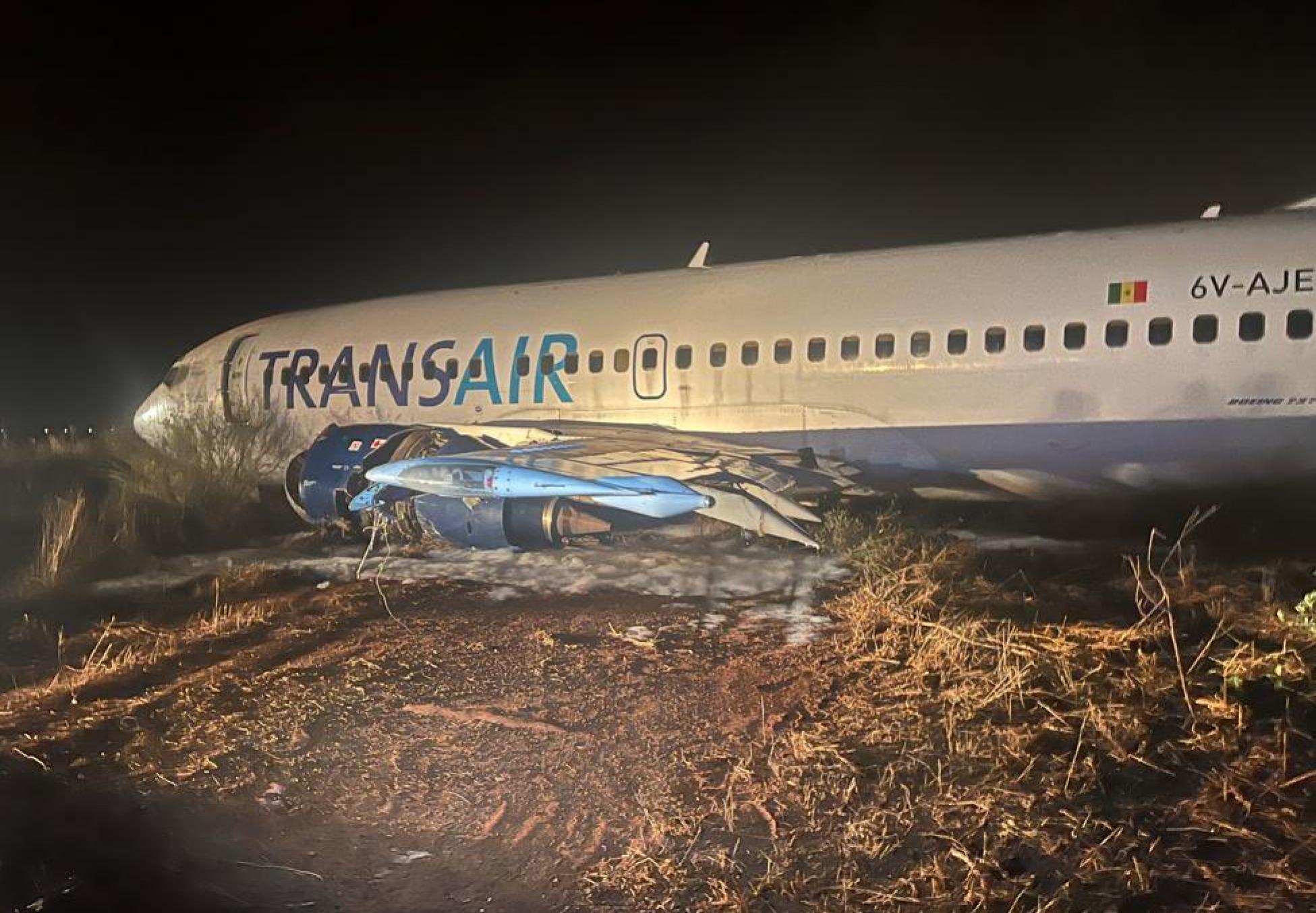 10 injured as plane carrying 85 people catches fire and skids off ...